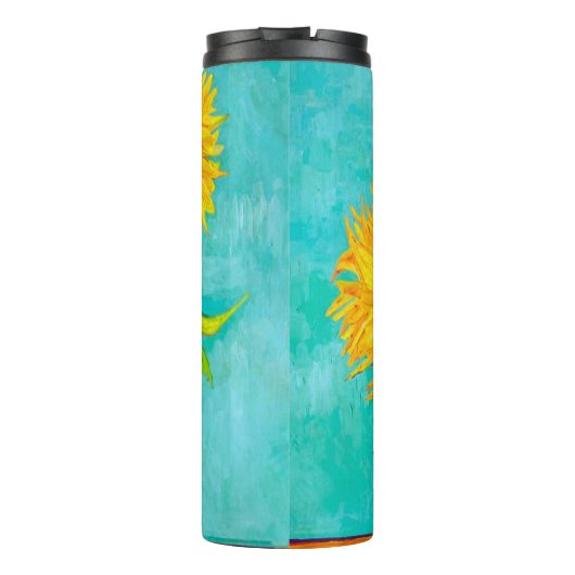 Van Gogh Sunflowers Thermosbecher (Rückseite)