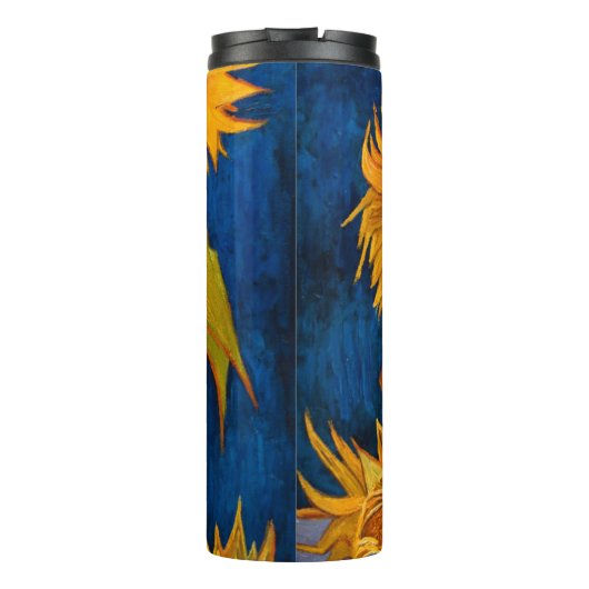 Van Gogh Sunflowers Thermosbecher (Rückseite)
