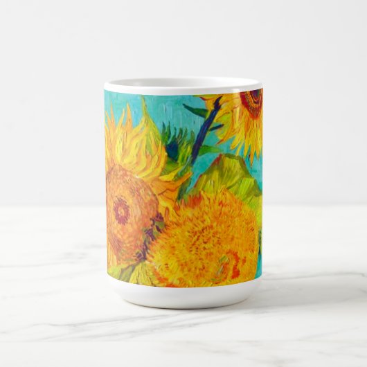 Van Gogh Sunflowers Verwandlungstasse (Zentrum)