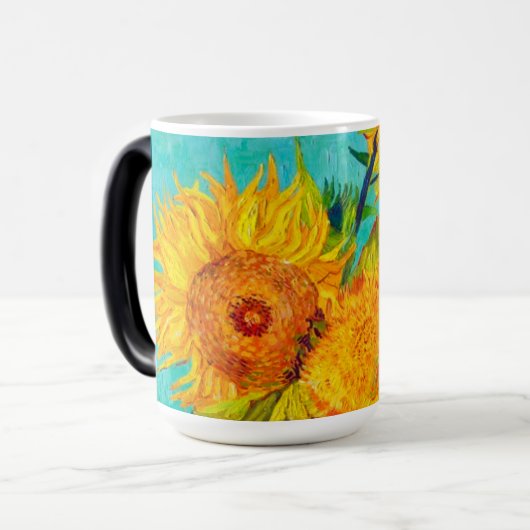 Van Gogh Sunflowers Verwandlungstasse (Vorderseite Links)