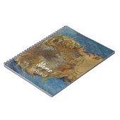 Van Gogh Sunflowers Yellow Flowers Custom Name Notizblock (Linke Seite)