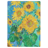 Van Gogh Sunflowers Yellow Flowers  Floral  Klemmbrett (Rückseite)