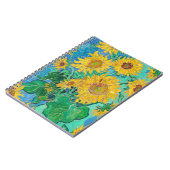 Van Gogh Sunflowers Yellow Flowers  Floral  Notizblock (Linke Seite)