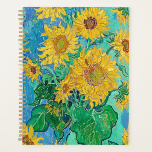 Van Gogh Sunflowers Yellow Flowers Floral Planer (Vorderseite)