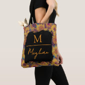 Van Gogh Sunflowers Yellow Violet Monogram Tasche (Von Nahem)