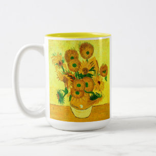Van Gogh Sunflowers Zweifarbige Tasse