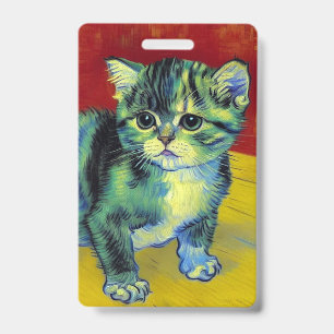 Van Gogh Tabby Cat Ausweis