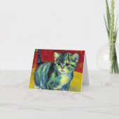 Van Gogh Tabby Cat Einladung (Rückseite)