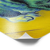 Van Gogh Tabby Cat Fotodruck (Ecke)