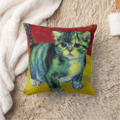 Van Gogh Tabby Cat Kissen (Decke)