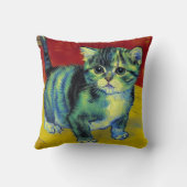 Van Gogh Tabby Cat Kissen (Rückseite)