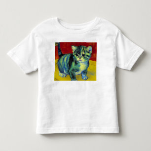 Van Gogh Tabby Cat Kleinkind T-shirt