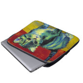 Van Gogh Tabby Cat Laptopschutzhülle (Vorne Knopf)