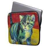 Van Gogh Tabby Cat Laptopschutzhülle (Vorderseite Links)
