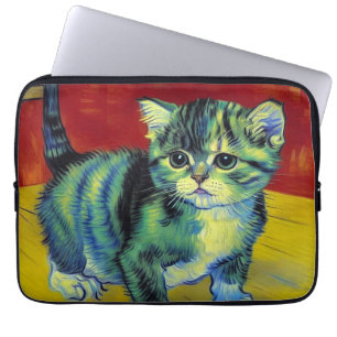 Van Gogh Tabby Cat Laptopschutzhülle