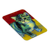 Van Gogh Tabby Cat Magnet (Rechte Seite)