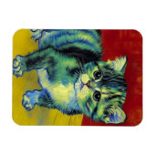Van Gogh Tabby Cat Magnet (Horizontal)