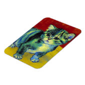 Van Gogh Tabby Cat Magnet (Linke Seite)