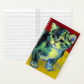 Van Gogh Tabby Cat Notizblock (Innen)