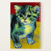 Van Gogh Tabby Cat Notizblock (Rückseite)