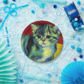 Van Gogh Tabby Cat Pappteller (Party)