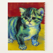 Van Gogh Tabby Cat Planer (Rückseite)