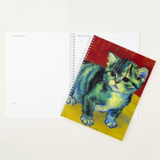 Van Gogh Tabby Cat Planer (Anzeige)
