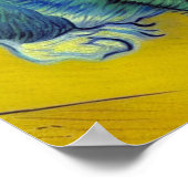 Van Gogh Tabby Cat Poster (Ecke)