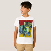 Van Gogh Tabby Cat T-Shirt (Vorne ganz)