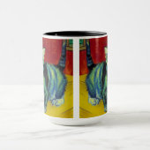 Van Gogh Tabby Cat Tasse (Zentrum)