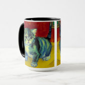 Van Gogh Tabby Cat Tasse (Vorderseite Links)