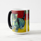 Van Gogh Tabby Cat Verwandlungstasse (Vorderseite Links)
