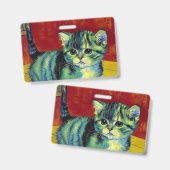 Van Gogh Tabby Katze Ausweis (Vorder- & Rückseite)