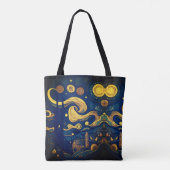 Van Gogh Tasche, reproduzierte "Starry Night Groce Tasche (Rückseite)