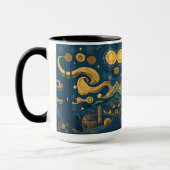 Van Gogh Tasse - AI-Design für Starry Night (Links)