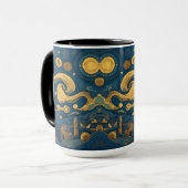 Van Gogh Tasse - AI-Design für Starry Night (Vorderseite Links)