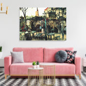 Van Gogh - Terrasse am Montmartre Leinwanddruck (Insitu (Wohnzimmer))