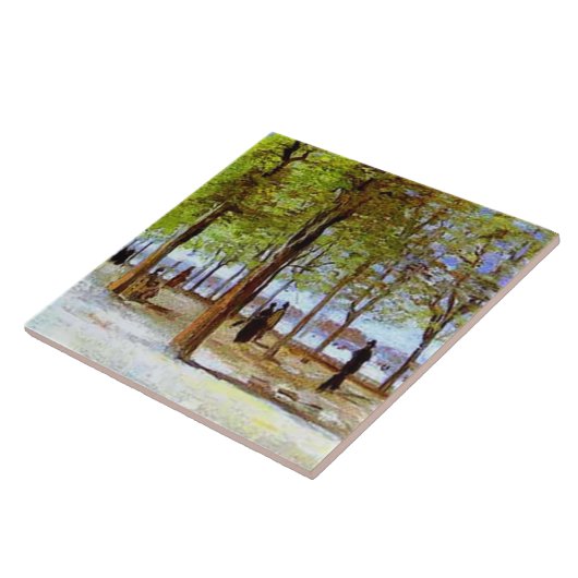 Van Gogh: Terrasse im Garten von Luxemburg Fliese (Seite)