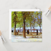 Van Gogh: Terrasse im Garten von Luxemburg Karte (Vorderseite/Rückseite Beispiel)