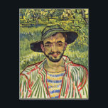Van Gogh - The Gardener (alias Young Peasant) Postkarte<br><div class="desc">Vincent van Gogh Gemälde,  der Gärtner</div>