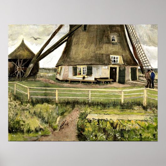 Van Gogh - The Laakmolen bei Den Haag Poster (Vorne)
