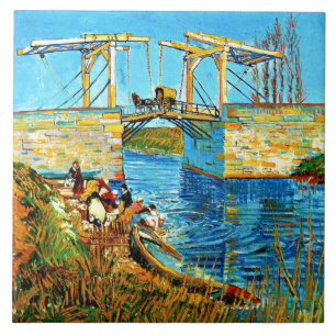 Van Gogh - The Langlois Bridge at Arles, Fliese
