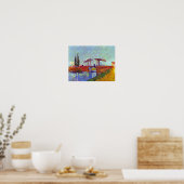 Van Gogh - The Langlois Bridge at Arles Poster (Küche)