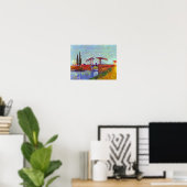 Van Gogh - The Langlois Bridge at Arles Poster (Heimbüro)