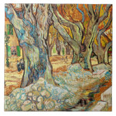 Van Gogh - The Large Plane Trees Fliese (Vorderseite)
