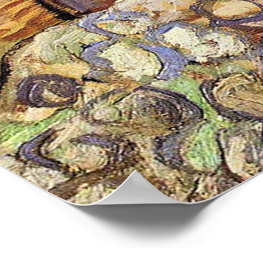 Van Gogh - The Large Plane Trees, Poster (Ecke)