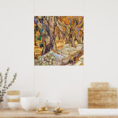 Van Gogh - The Large Plane Trees, Poster (Küche)