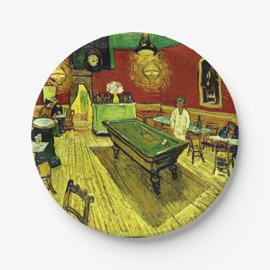 Van Gogh - The Night Café, Pappteller (Vorderseite)