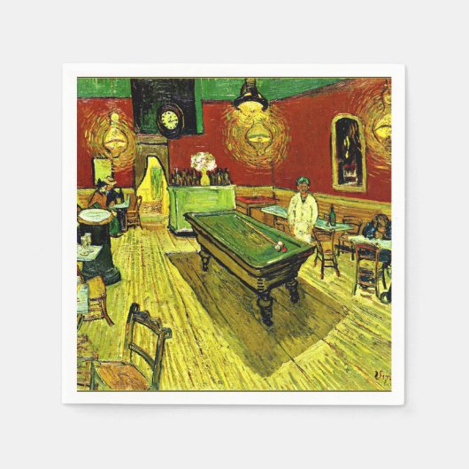 Van Gogh - The Night Café, Serviette (Vorderseite)