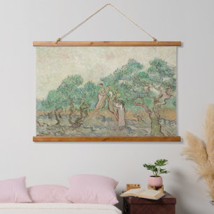 Van Gogh The Olive Orchard Trees Altes Kunstwald M Wandteppich Mit Holzrahmen